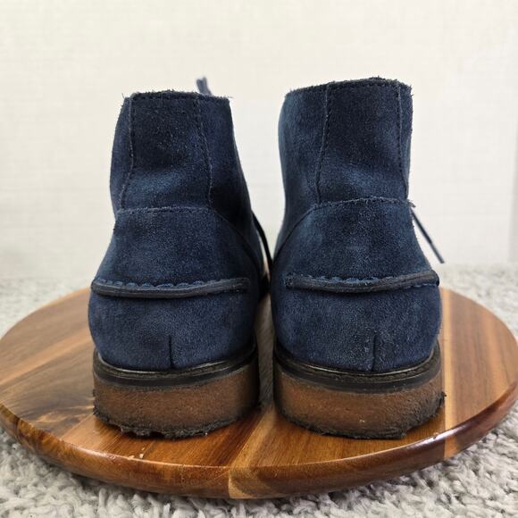 Polo Ralph Laruen Marlow Navy Suede Casual Crepe Sole Daily Chukka Boot Men 13 D - Picture 2 of 14